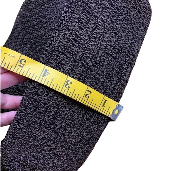 Chocolate brown woven mini handbag, fully-lined - Picture 2 of 3